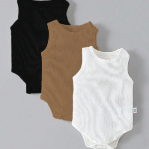 Summer Casual 3 Pieces Set - Vest Bodysuit